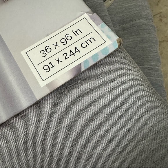 Hope Collection set of 2 extra long window panels - Picture 8 of 9